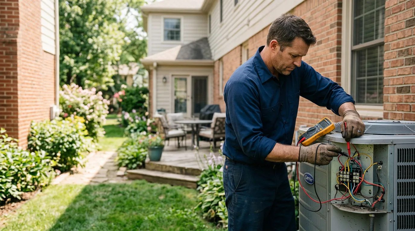 HVAC technician working near Keego Harbor, MI